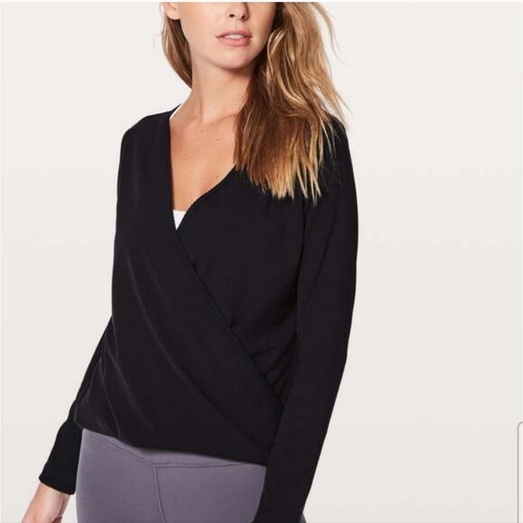 Lululemon long sleeve multi crossover yoga top - Picture 1 of 5